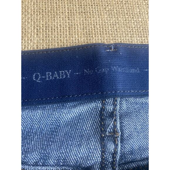 Wrangler Q-Baby Womens Jeans Size 15/16x34 Blue Denim Mid Rise Stretch Bootcut - Picture 5 of 7